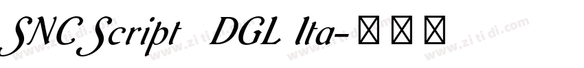 SNC Script   DGL Ita字体转换
